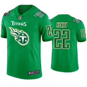 Miesten Tennessee Titans NFL Pelipaita Derrick Henry 22 Kelly vihreä St. Patricks Day